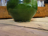 Provencal water jug with green glaze 28.5
