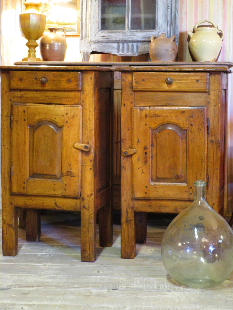 19th century rustic confituriers side table cabinet