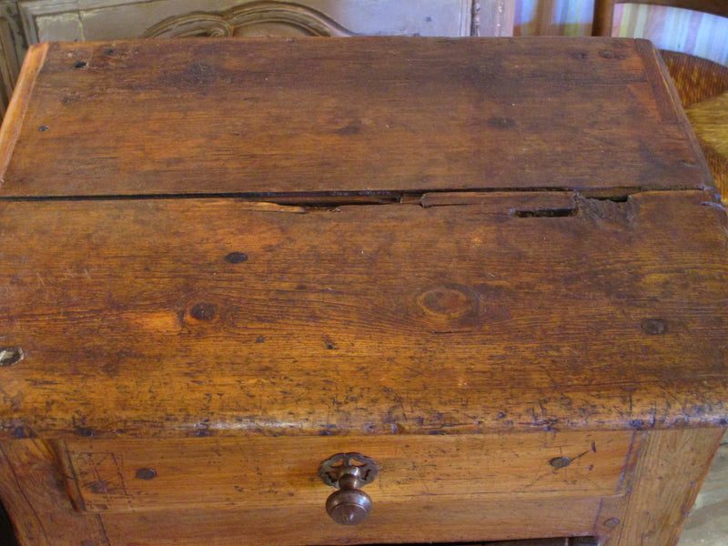 Top - 19th century rustic confituriers side table cabinet