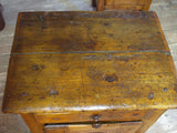 Top - 19th century rustic confituriers side table cabinet