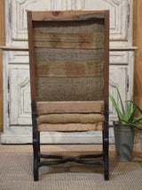 Louis XIII hessian chair rustic farmhouse