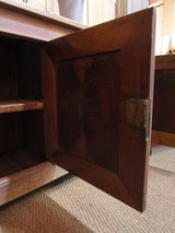Door detail - Original French directoire walnut buffet cabinet