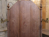 Back detail - French oak free standing pivoting mirror