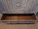 Early 18th century french oak voyage armoire America