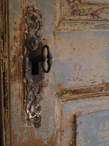 Antique key detail - Pair of Louis XVI French doors with original paint and hardware