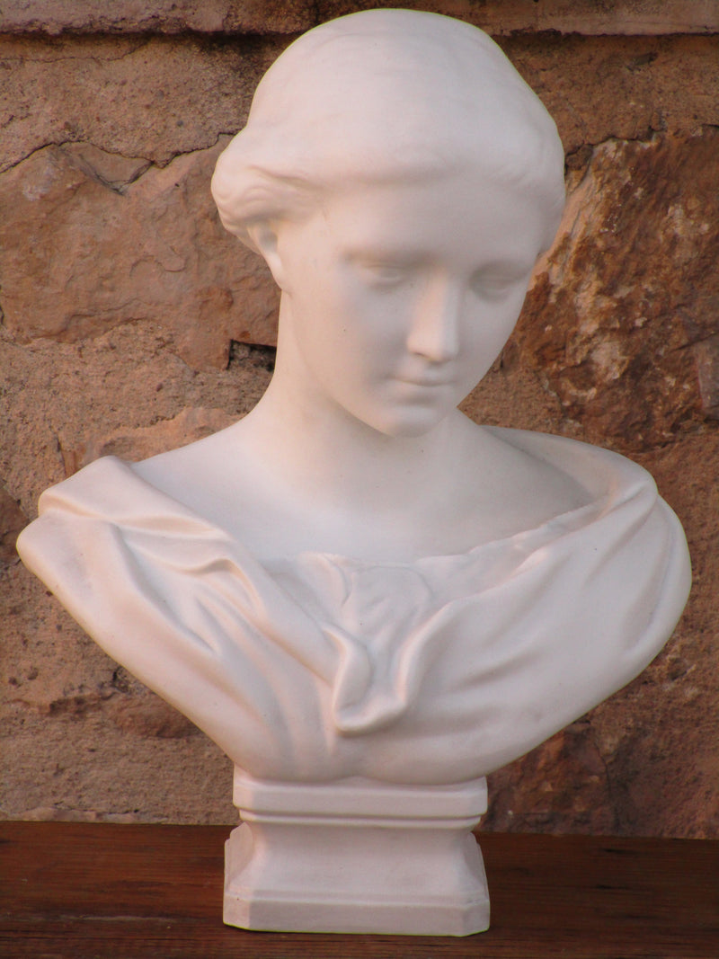 French marble bust female