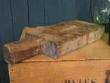 side view chunky rustic bread board french 1900s