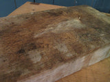 detail view chunky rustic bread board french 1900s