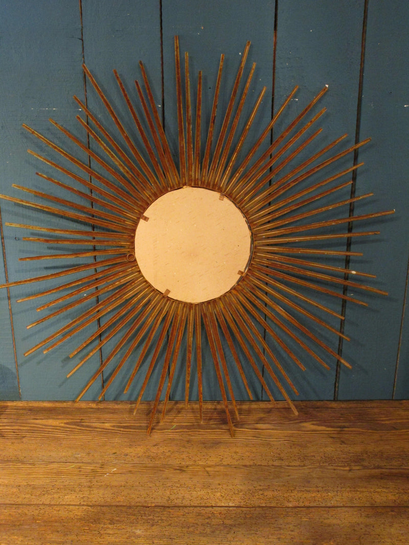 back of 1950 french sunburst mirror