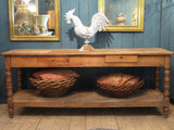 Rustic farmhouse 19th century french drapers table