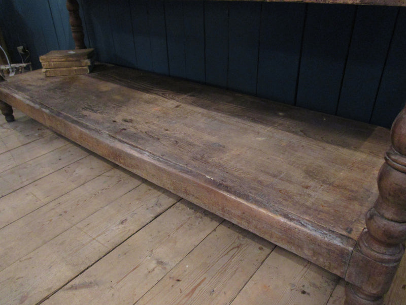 open storage under rustic drapers table farmhouse rustic kitchen island