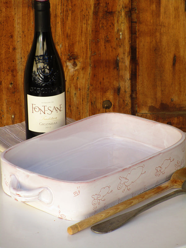 Rectangular baking dish - the French countryside