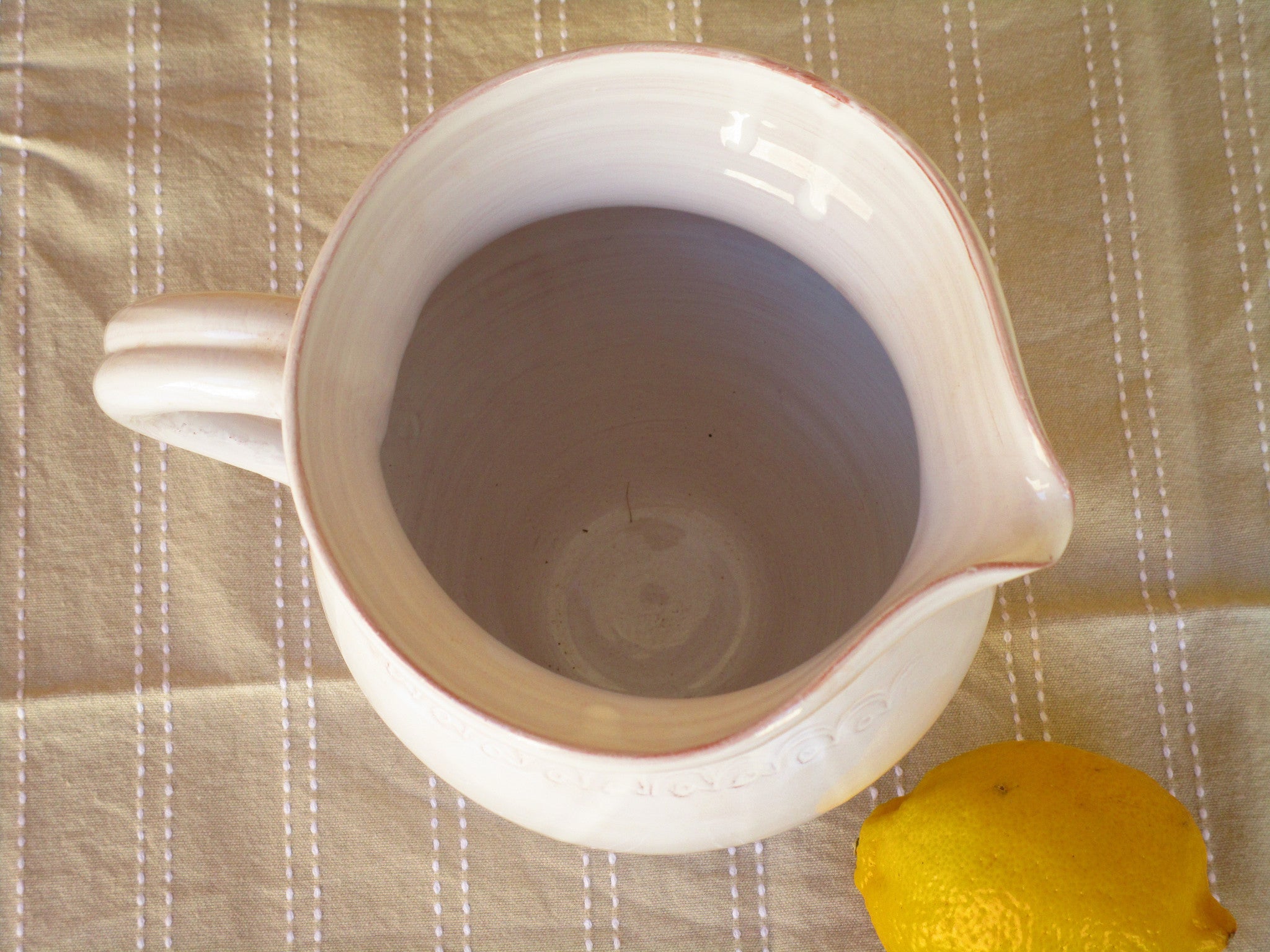 Ceramic jug with vine leaves