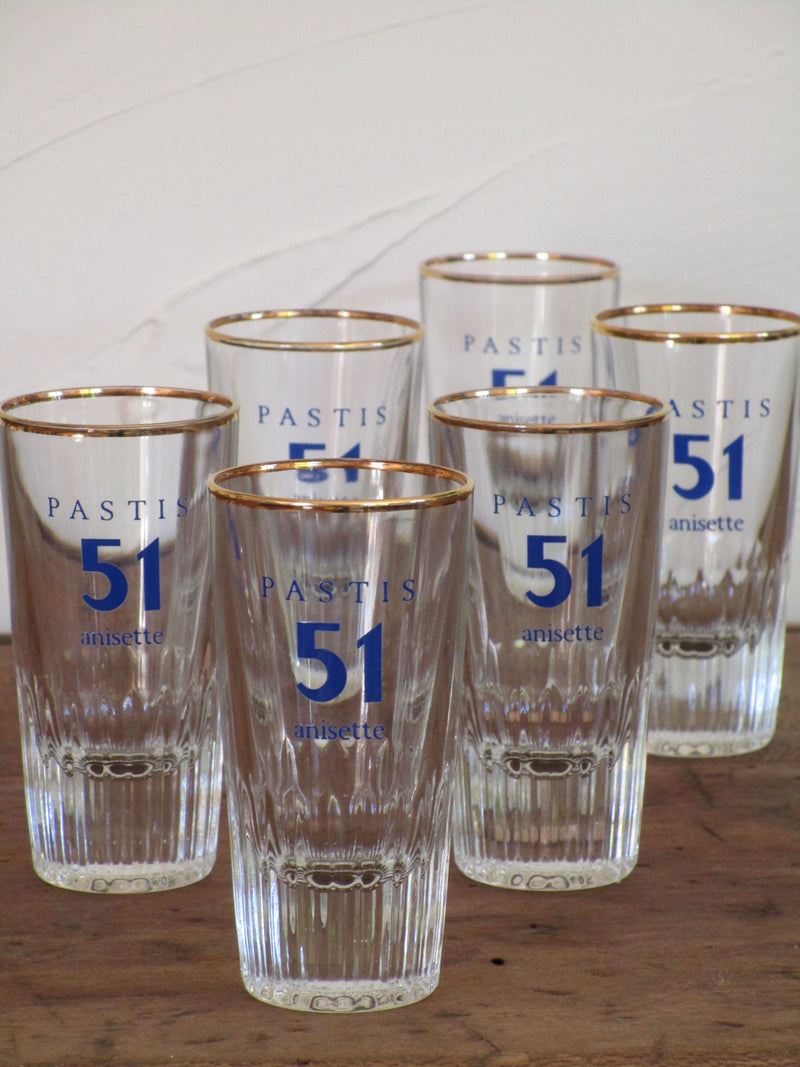 Pastis glasses - set of six