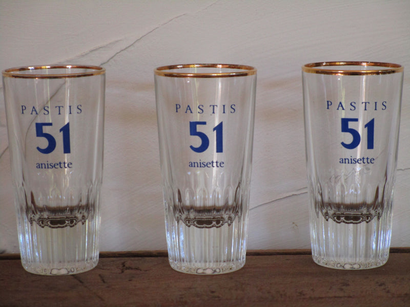 6 VERRES PASTIS 51