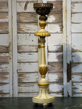 19th century carved candlestick with pineapple top