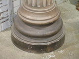 19th century terracotta Medici urn on column