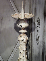 Two church candlesticks, large, late-19th-century