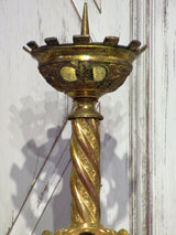 Pair of late 19th century church candlesticks