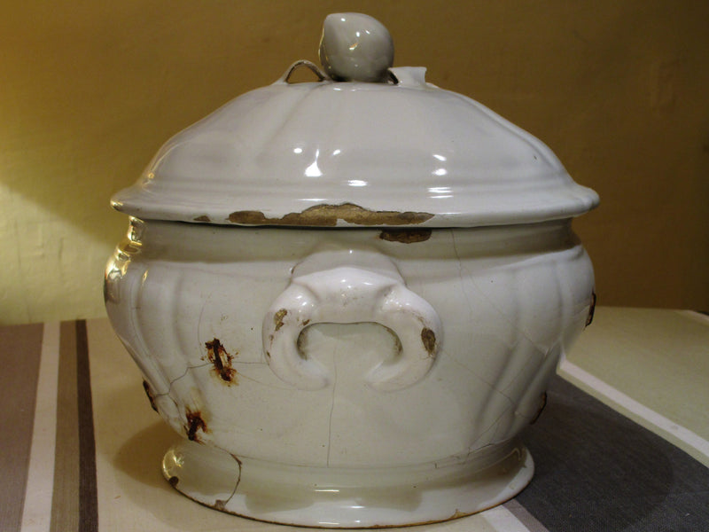 18th century French soup tureen - ironstone