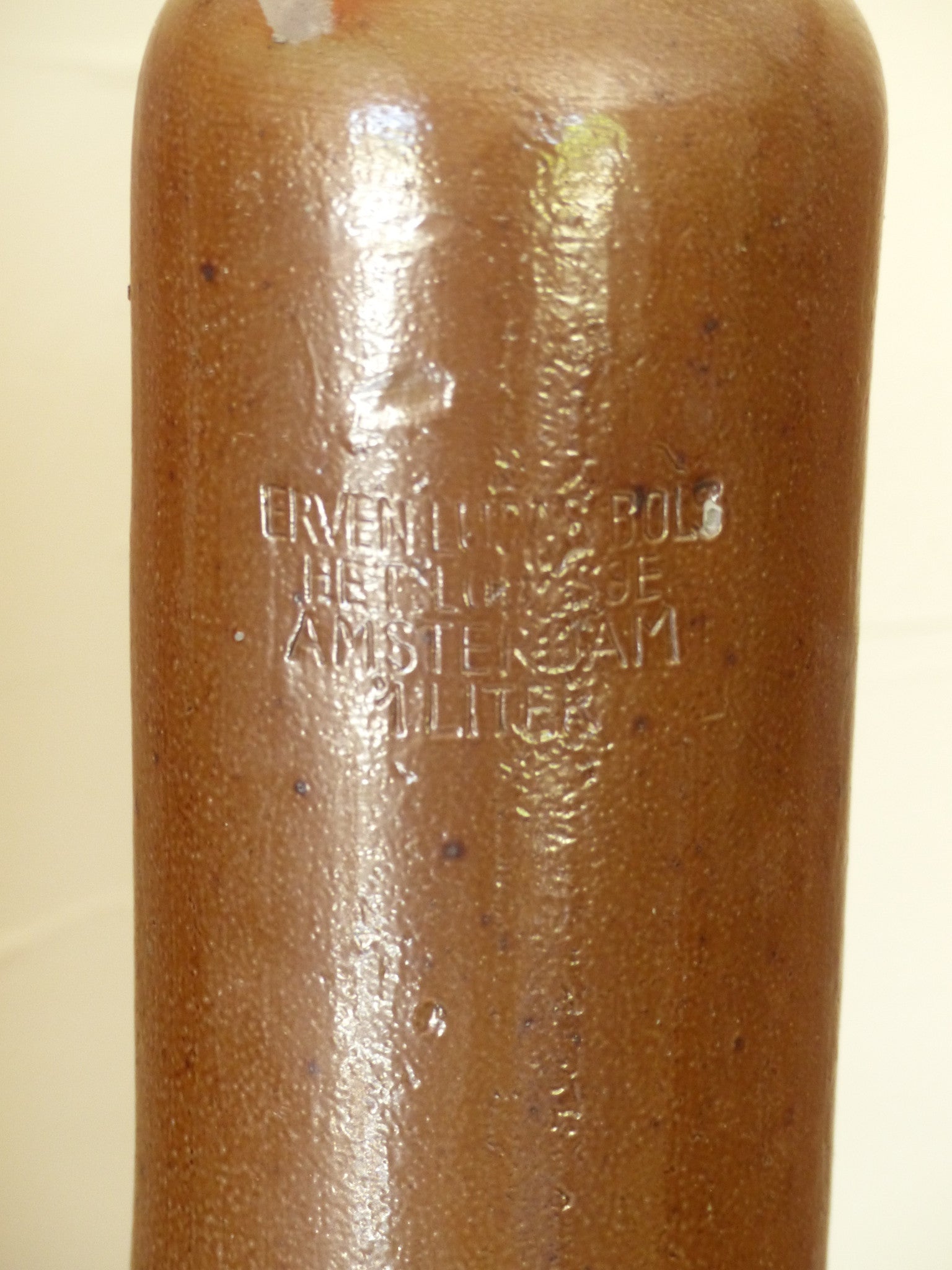 Vintage stoneware liqueur bottles