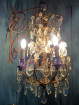 1940's French wall mounted chandelier