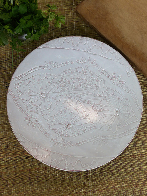 Artisan-crafted large platter from Provence