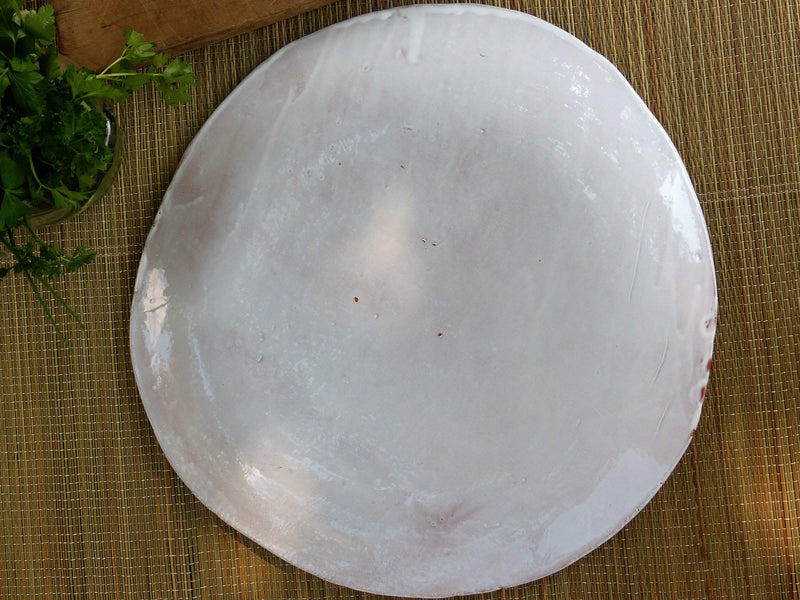 French artisan pottery bespoke platter white