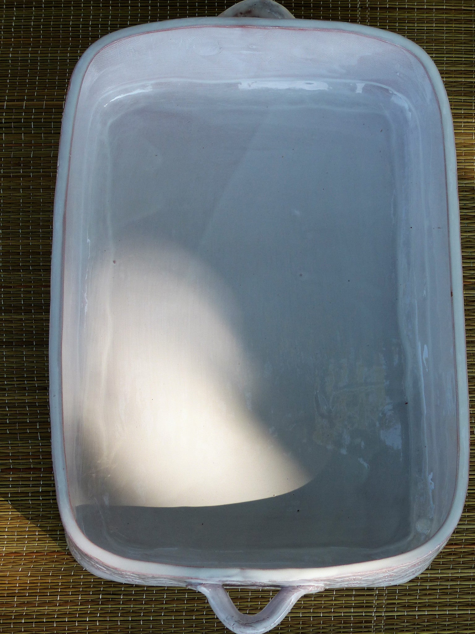 French artisan pottery baking dish