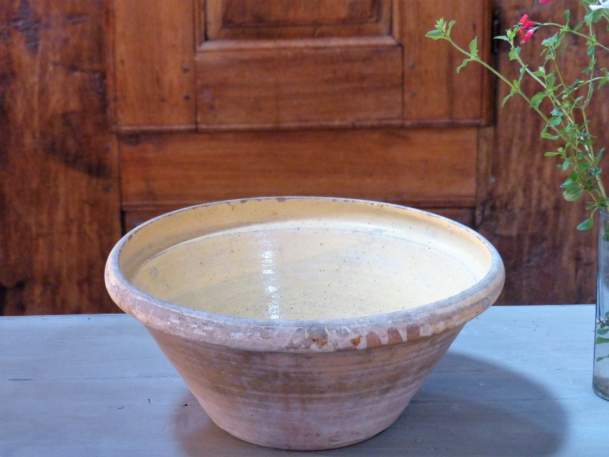 19th century French provincial confit bowl farmhouse kitchen décor