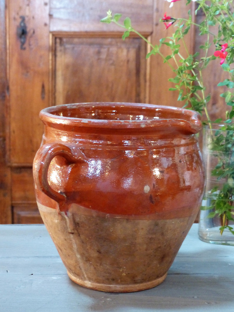 French provincial vintage pottery olive pot
