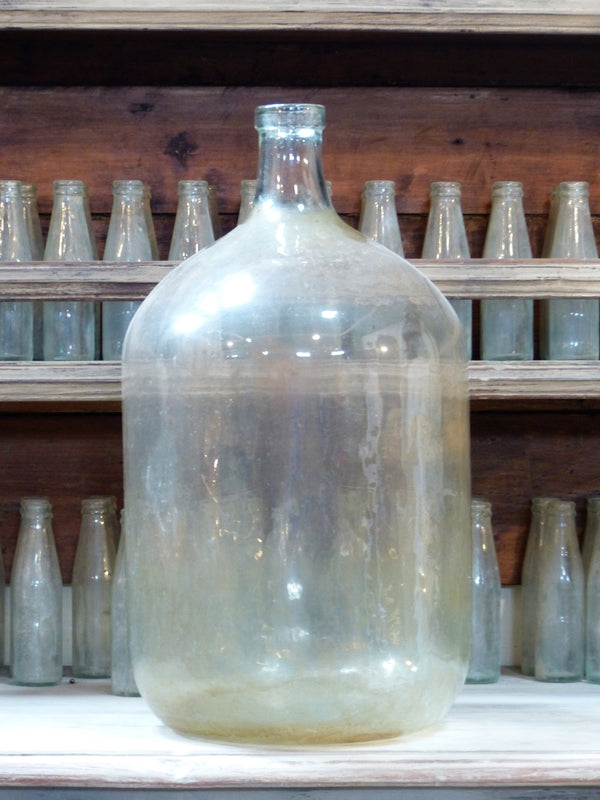 Large French glass carboy demijohn glassware