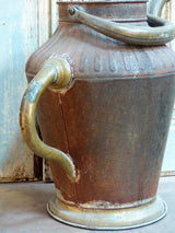 French copper watering can vintage country garden décor farmhouse