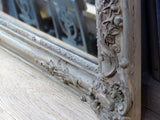 19th century French mirror original glass rich patina modern farmhouse décor