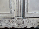 Louis XV armoire with white patina