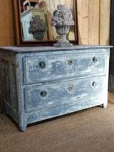 Storage French commode blue patina
