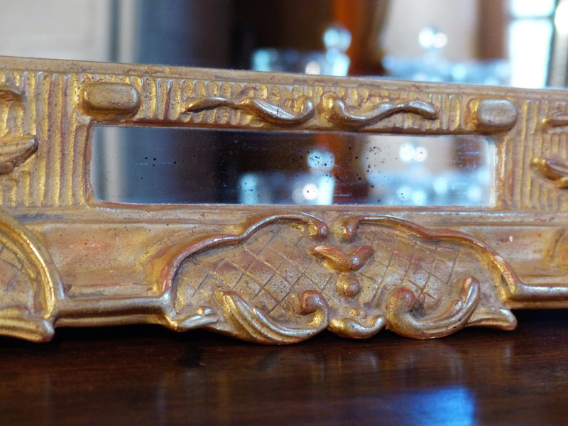 French gilded mirror gold