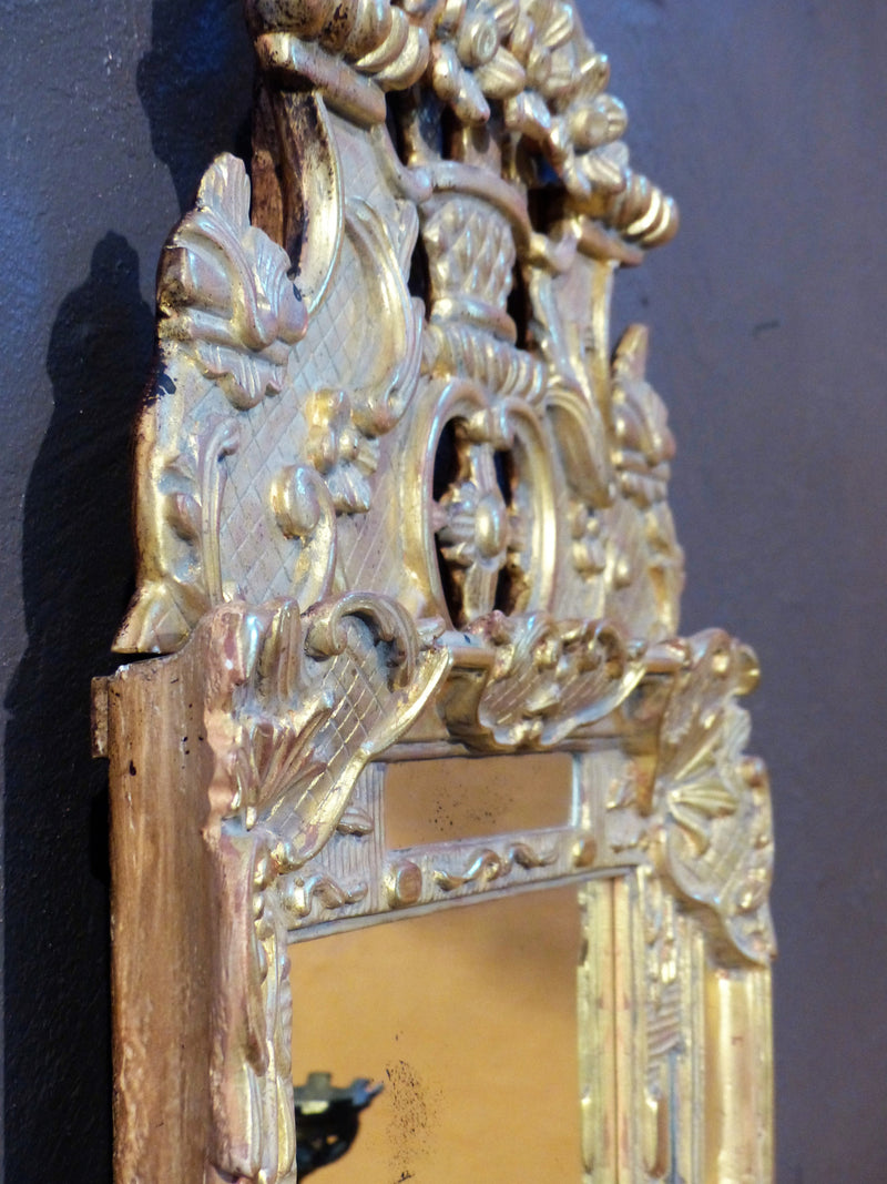 French gilded mirror gold