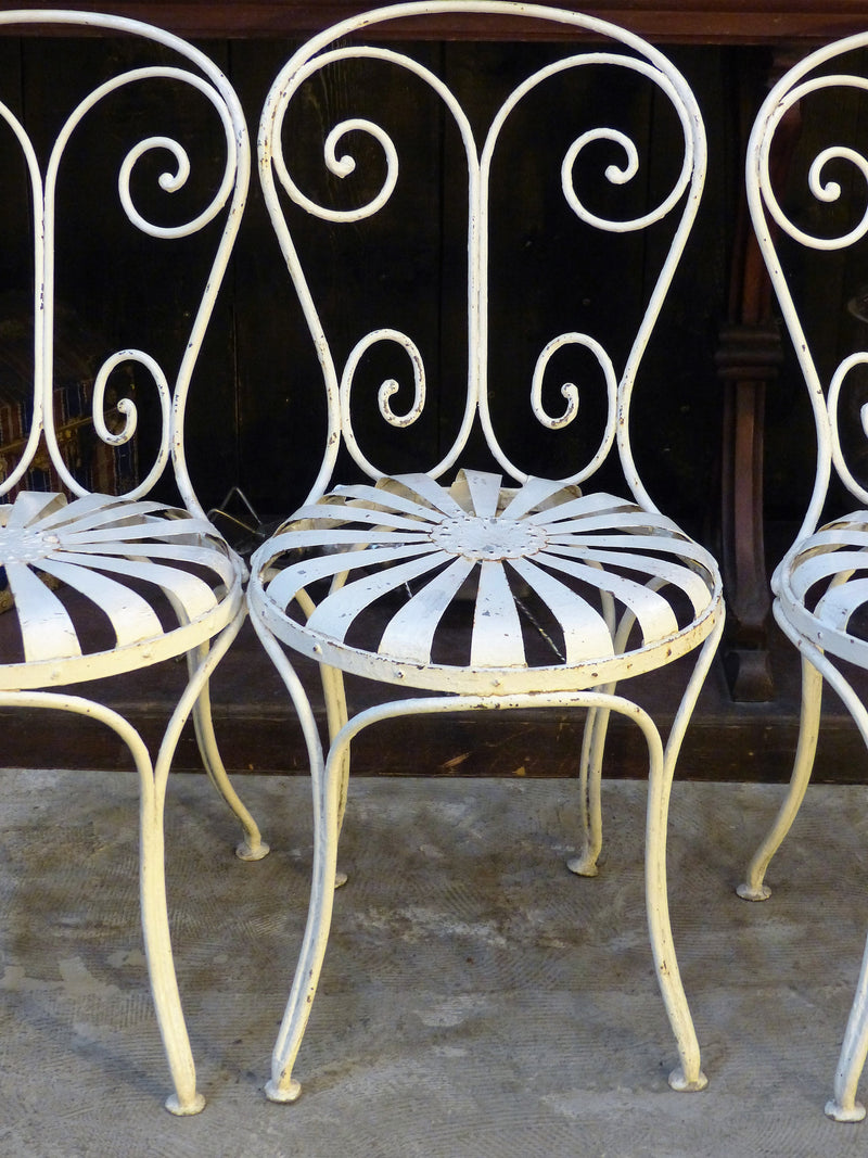 Set of French garden chairs