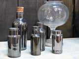 French apothecary jars vintage glassware