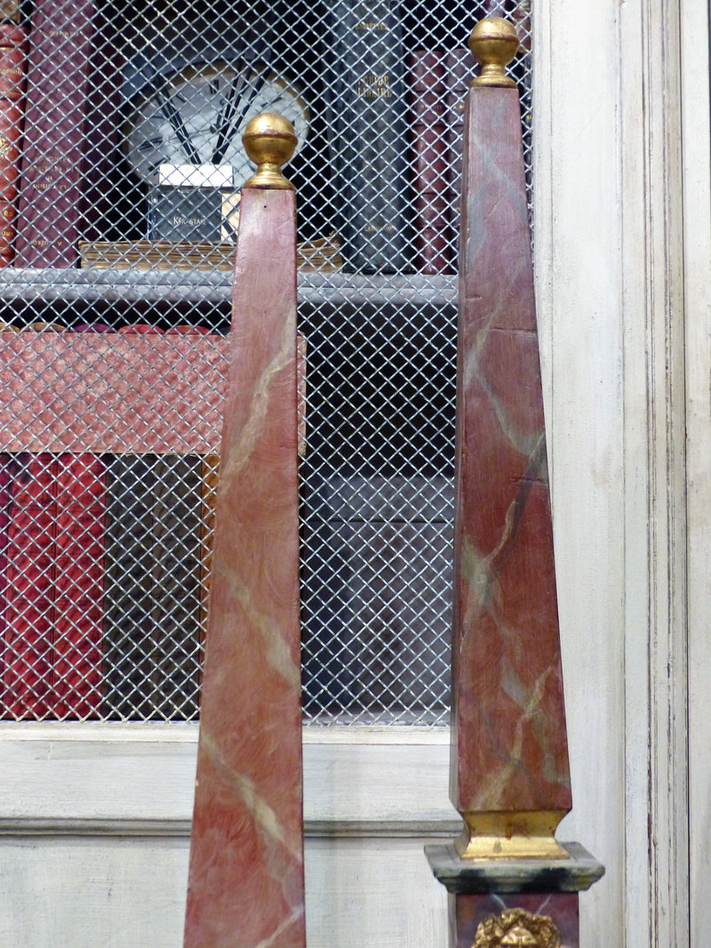 Pair of obelisks