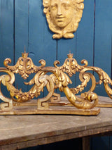Pair of 18th century candle holders Italian gold gilded