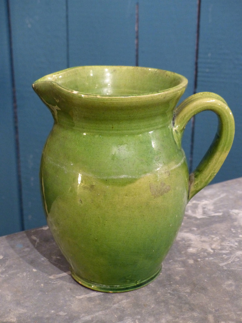 Green vintage pitcher