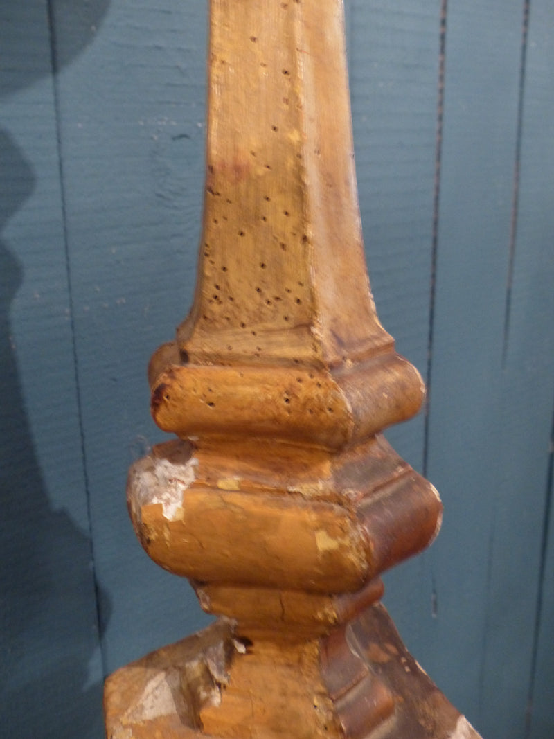 Large French candlestick from church giltwood living room