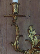Pair of 19th century candle wall sconces bedroom bathroom beside fireplace beside mirror wall mount