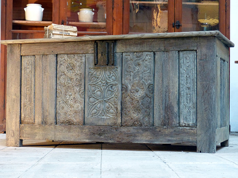 Rustic 17th century French oak desk
