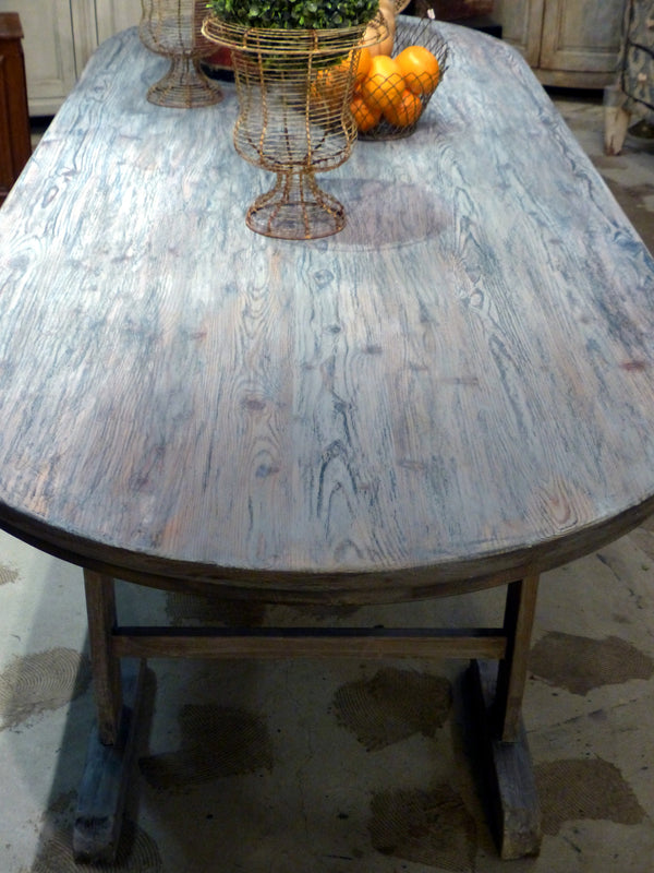 Large rustic farm table from Beaujolais