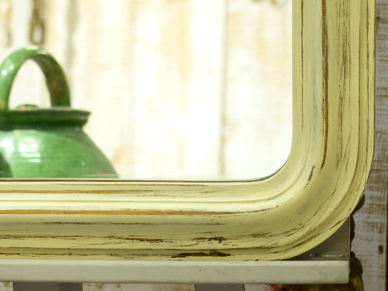 Late 19th century mirror with rounded corners