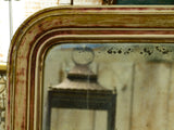 Louis Philippe mirror with rustic frame