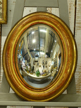 Louis Philippe convex butlers mirror with original patina
